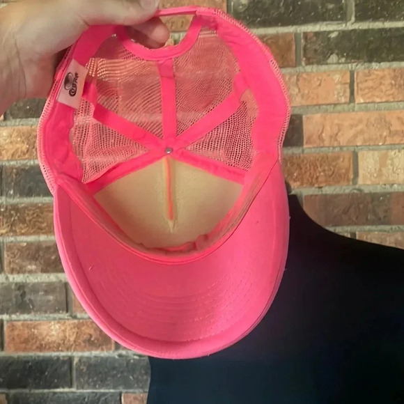 Pink Mesh Trucker Hat - Picture 4 of 4